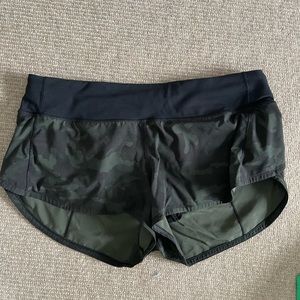 Camo lulu lemon shorts